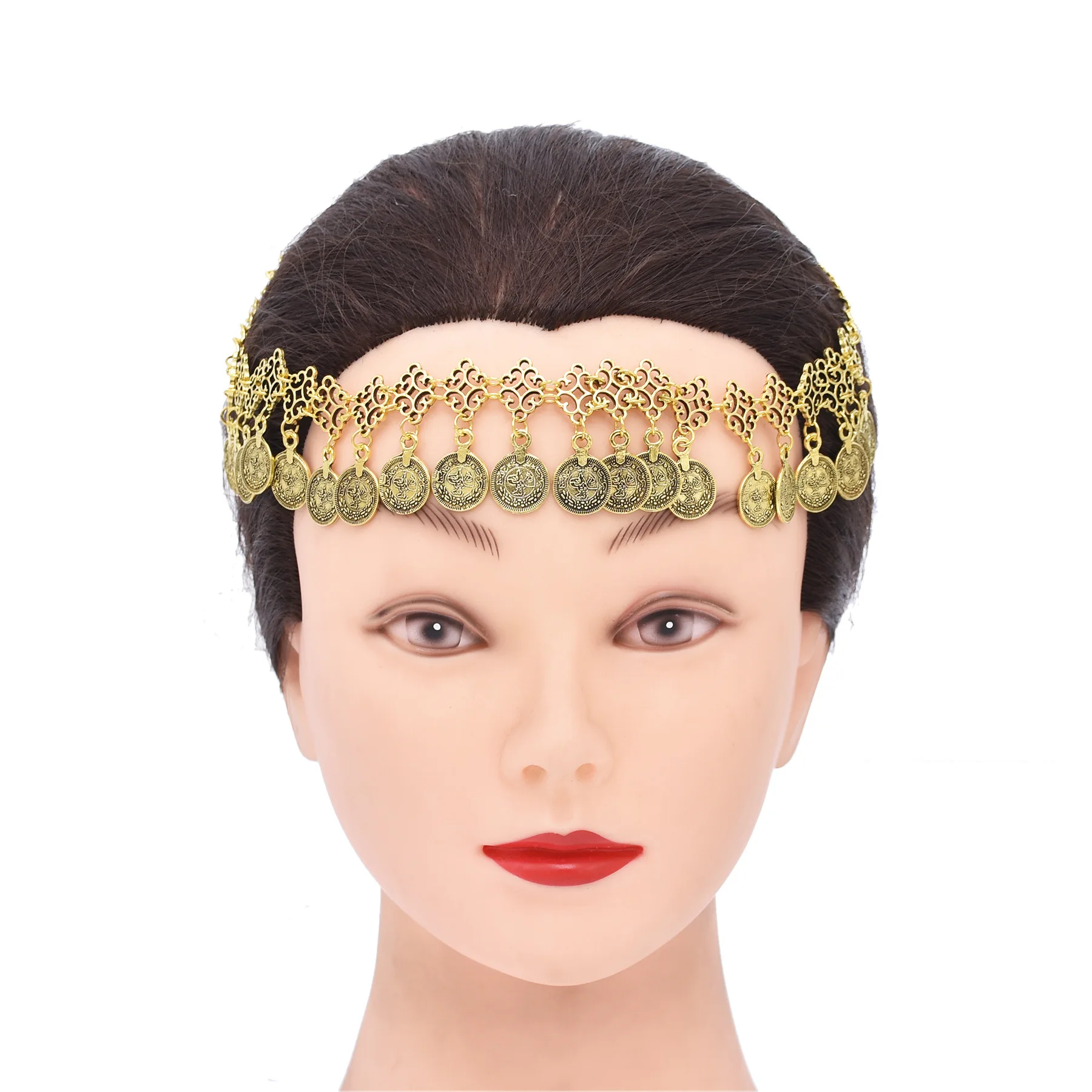Women Accessories Pakistan - 빈티지 스타일의 동전 펜던트 목걸이, 여성용