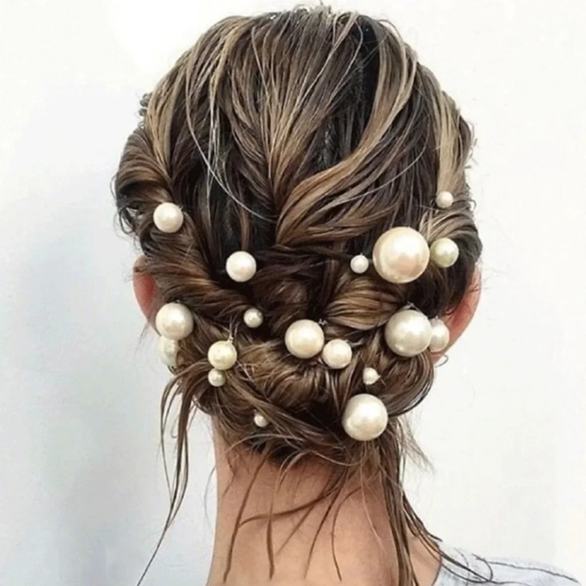 Pearl Hair Pin - 18pcs 신부 머리핀 U 자형 금속