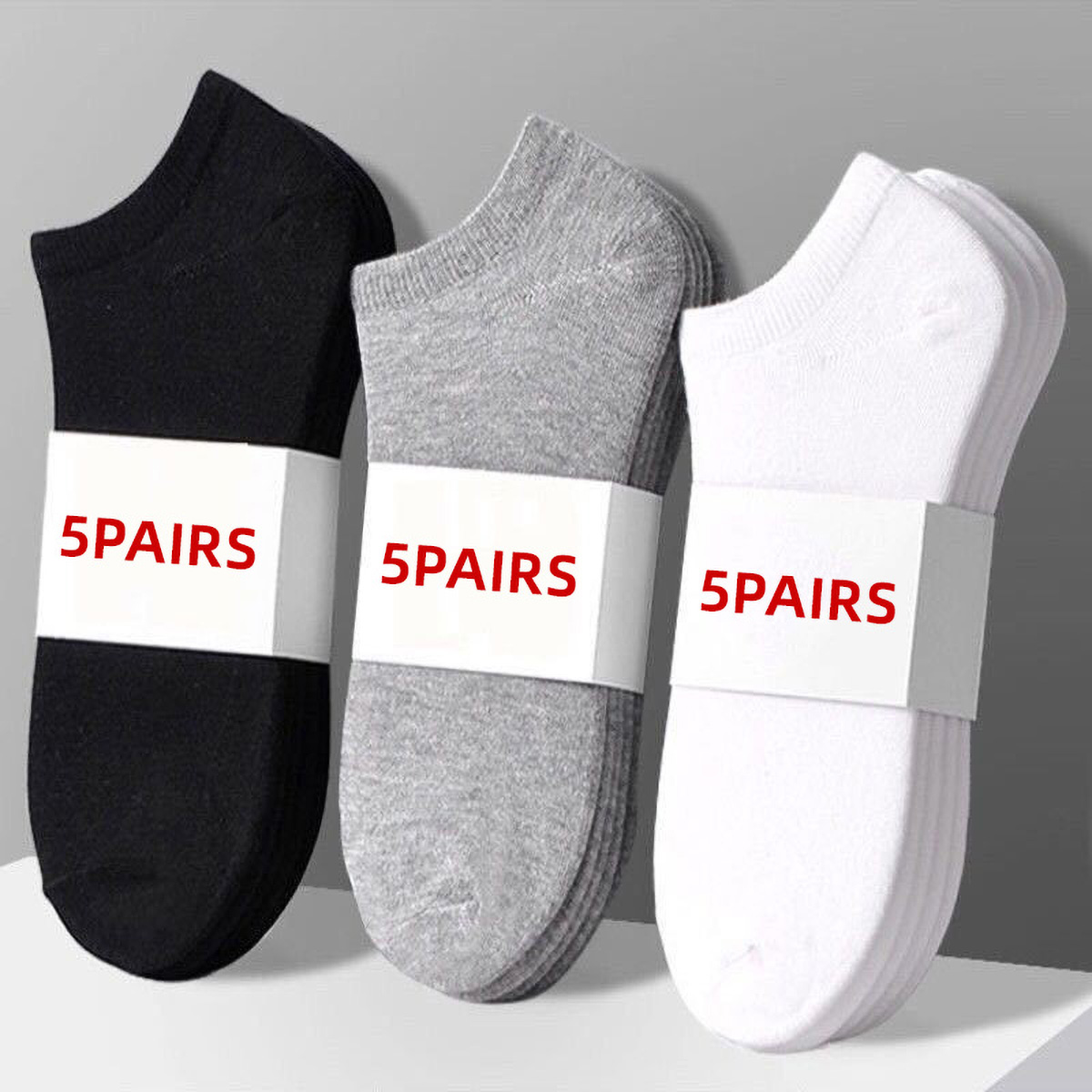 5켤레 유니섹스 캐주얼 무지 보트 양말 얇고 통기성 좋 - Women'S Ankle Accessories 리뷰 및 가격