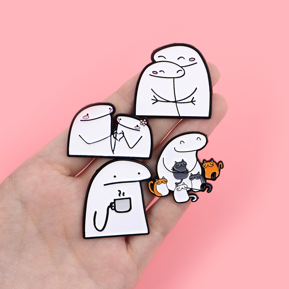 만화 스틱 피규어 드로잉 배지 백팩용 남녀 브로치 옷용 - Women Accessories Drawing 리뷰 및 가격