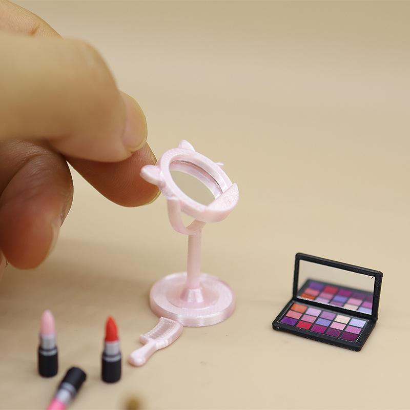 1Pc 미니 인형의 집 메이크업 브러쉬 세트 미니어처  - Women'S Vanity Accessories 리뷰 및 가격