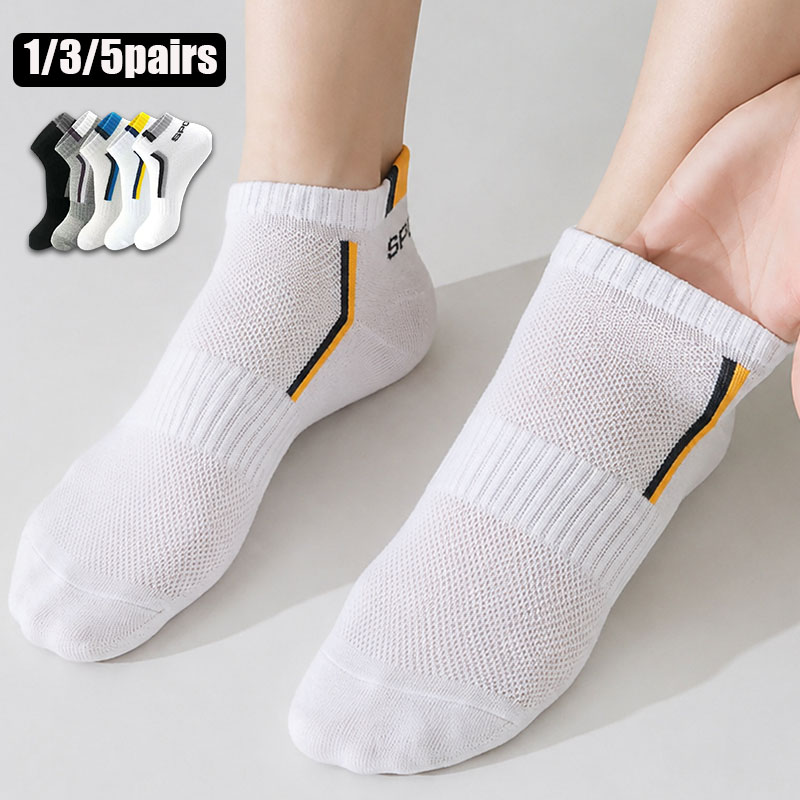 1/3/5 쌍 유니섹스 스포츠 발목 양말 통기성 메쉬  - Women'S Ankle Accessories 리뷰 및 가격