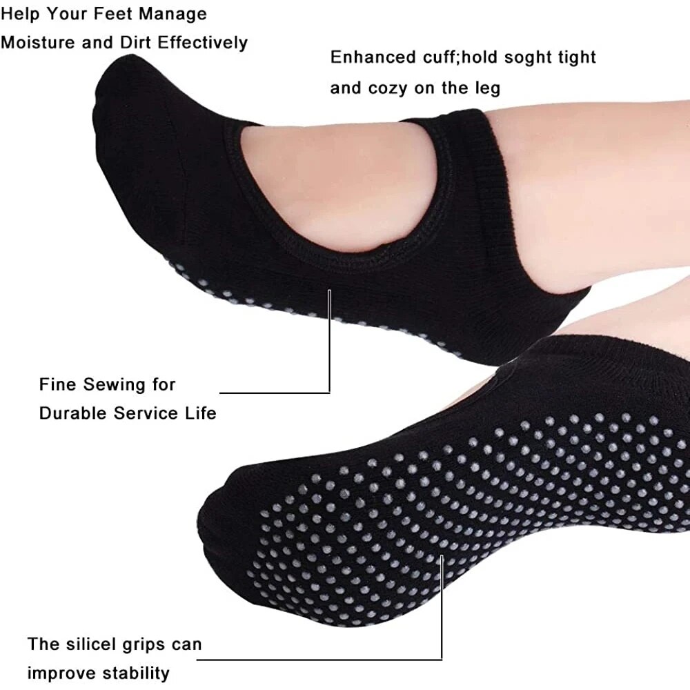 고품질 여성 요가 양말 미끄럼 방지 통기성 등받이 필라 - Women'S Ankle Accessories 리뷰 및 가격