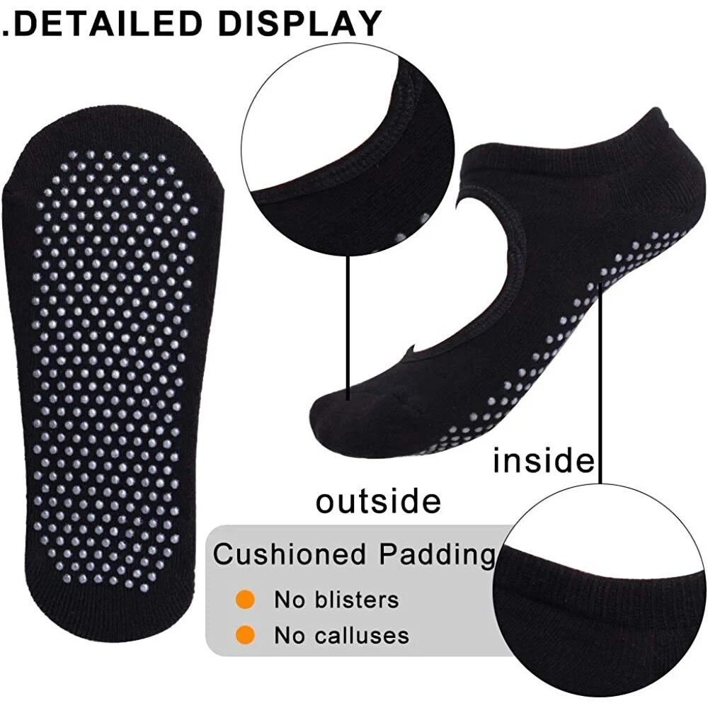 고품질 여성 요가 양말 미끄럼 방지 통기성 등받이 필라 - Women'S Ankle Accessories 리뷰 및 가격
