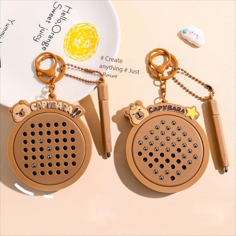 만화 Kapibala 자기 강철 공 드로잉 보드 키 체 - Women Accessories Drawing 리뷰 및 가격