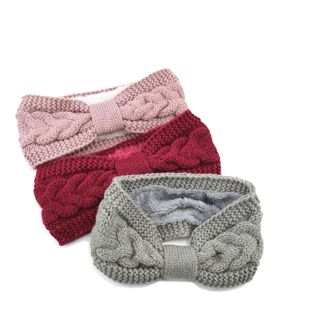 여자를위한 새로운 퍼지 양털 줄 지어 머리띠 솔리드 트 - Women'S Yoga Accessories 리뷰 및 가격