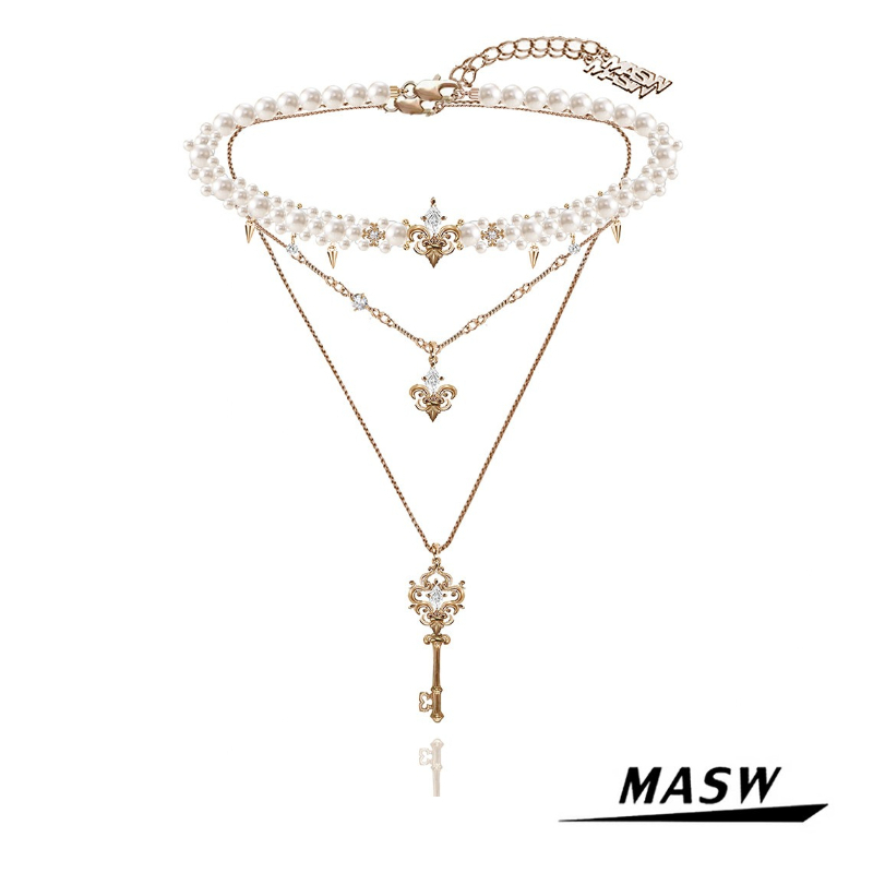 MASW 오리지널 디자인 빈티지 스타일 이중 레이어 키 - Women'S Accessories Trends 2026 리뷰 및 가격
