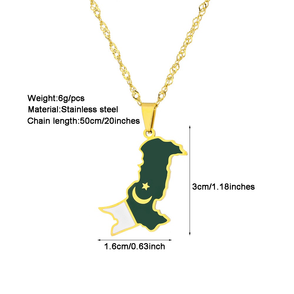 2026년 에나멜 파키스탄 지도 펜던트 목걸이, 남녀  - Women Accessories Pakistan 리뷰 및 가격