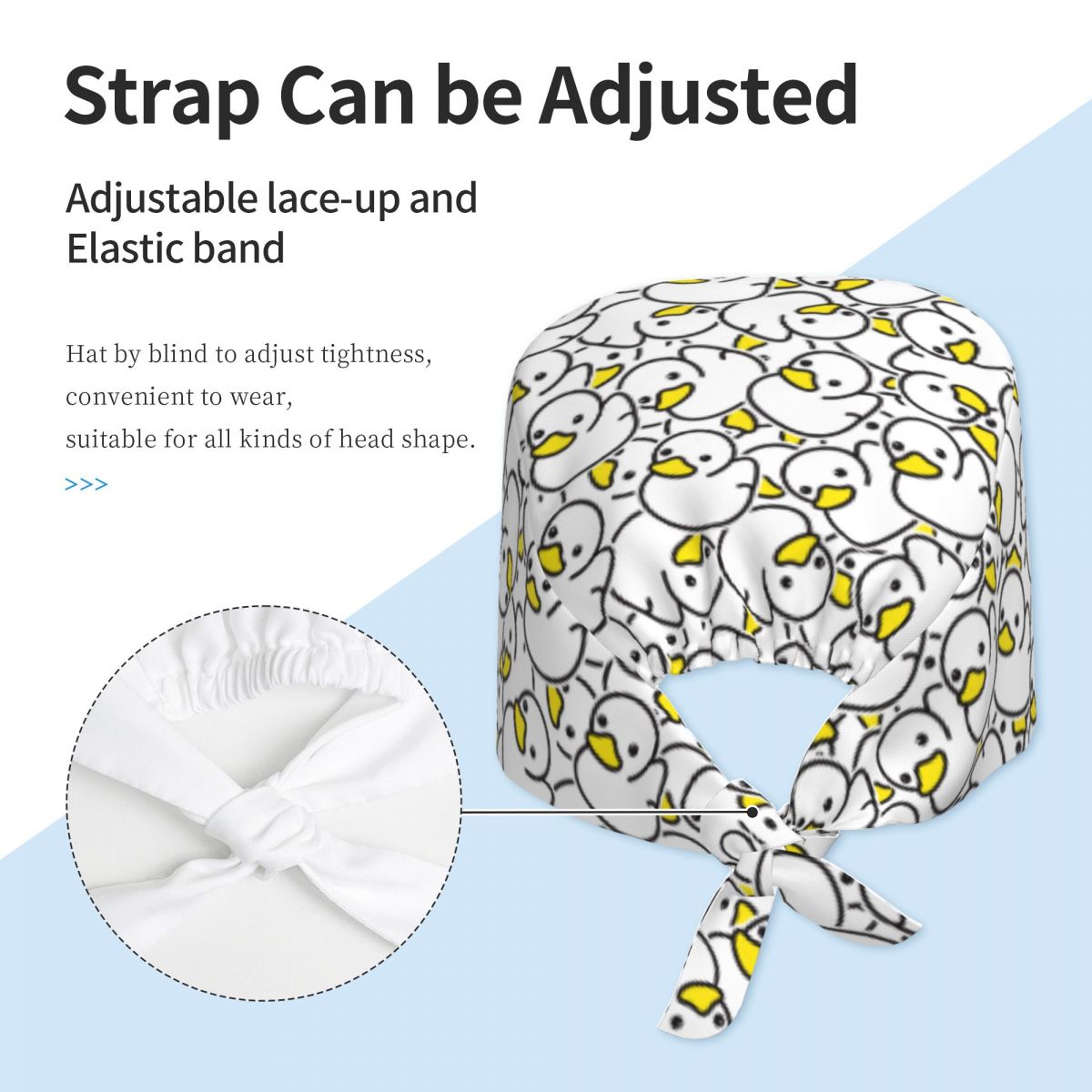 스크럽 캡 덕 심리스 패턴 벡터 고무 오리 모양 간호사 - Women Accessories Vector 리뷰 및 가격
