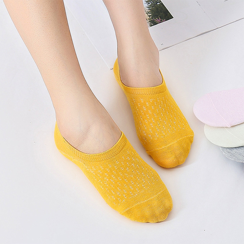 10 조각 5 쌍 여성 양말 슬리퍼 세트 솔리드 컬러  - Women'S Ankle Accessories 리뷰 및 가격
