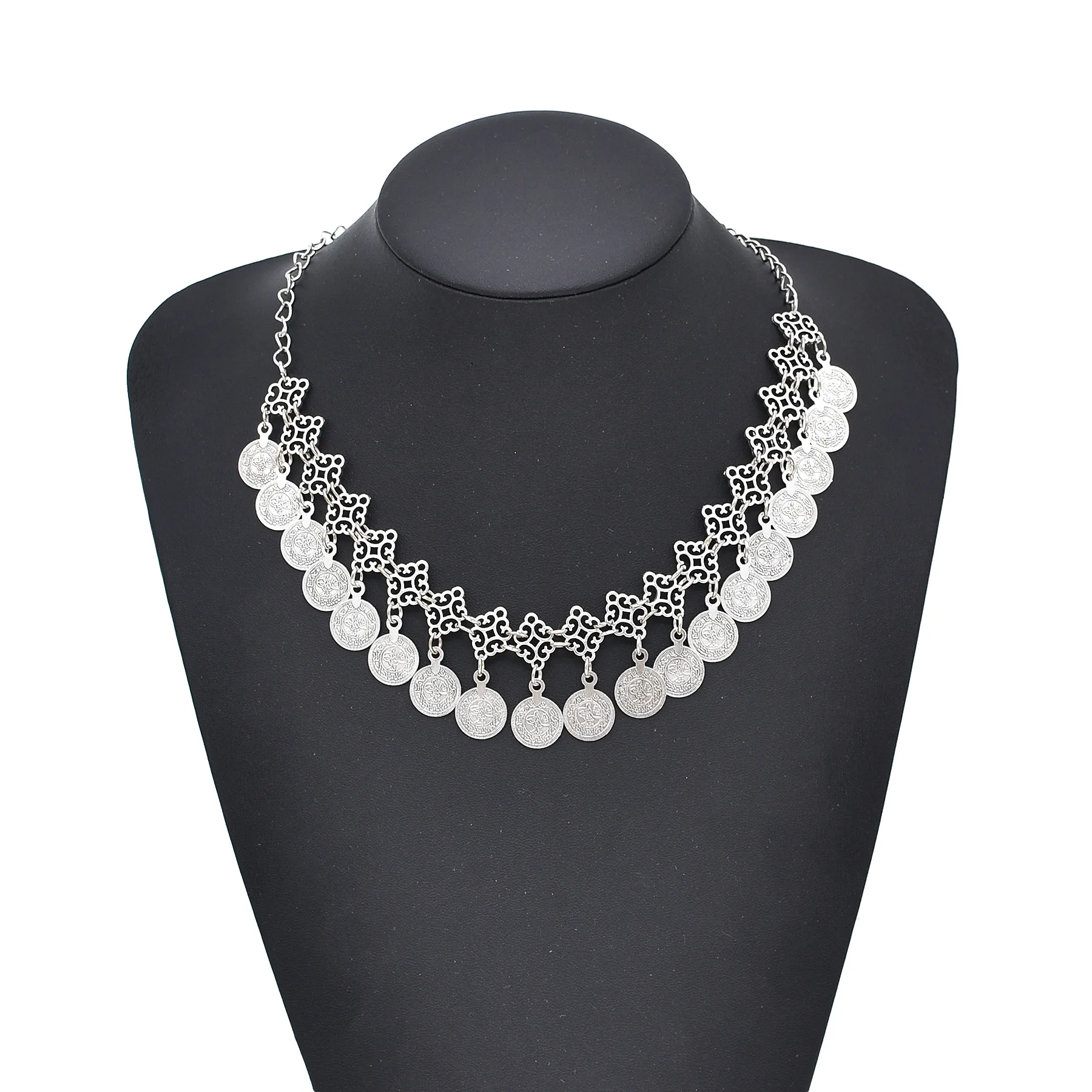 빈티지 스타일의 동전 펜던트 목걸이, 여성용 헤드 액세 - Women Accessories Pakistan 리뷰 및 가격