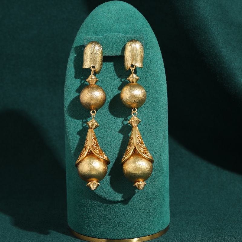 빈티지 18k 금도금 볼 드롭 귀걸이 우아한 개성있는  - Women'S Accessories Trends 2026 리뷰 및 가격