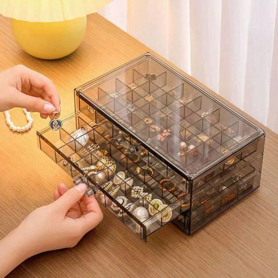 대용량 쥬얼리 정리함, 3/5단 투명 서랍형 쥬얼리 보 - Women Accessories Drawer 리뷰 및 가격