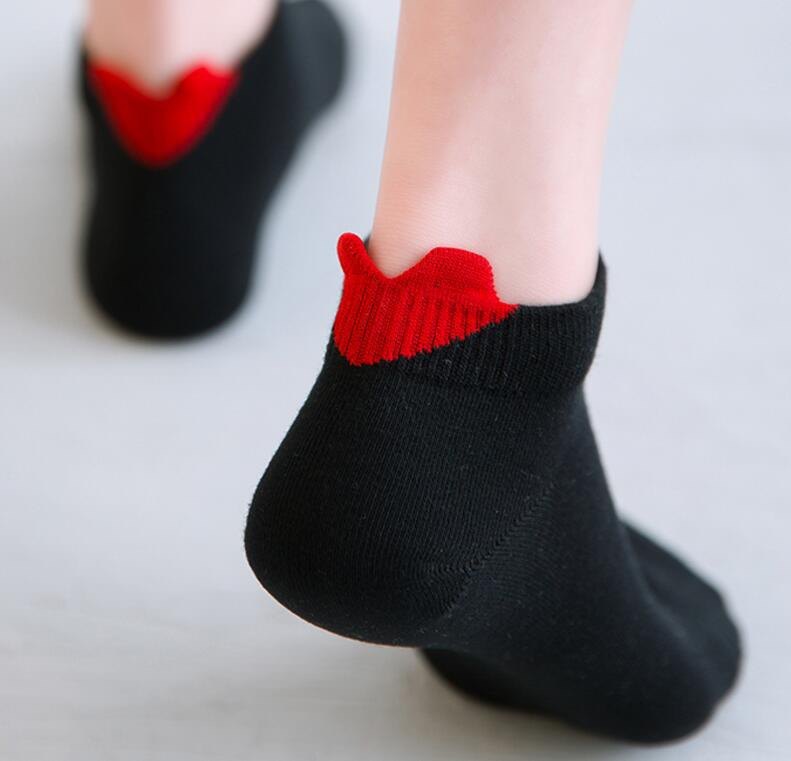 여성 패션 보트 양말, 여름용 로우컷 발목 양말, 레드 - Women'S Ankle Accessories 리뷰 및 가격